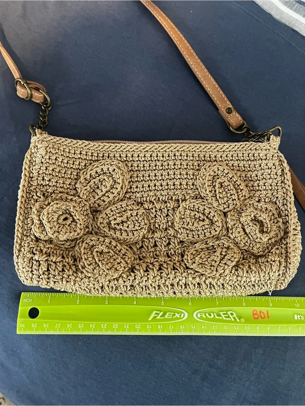 The Sak woven bag. Perfect condition. Tan with slight gold shimmer